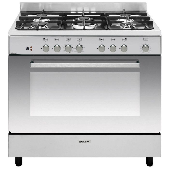Cuisinière 90 x 60 cm GLEM GE960CVIX2 inox - Glem