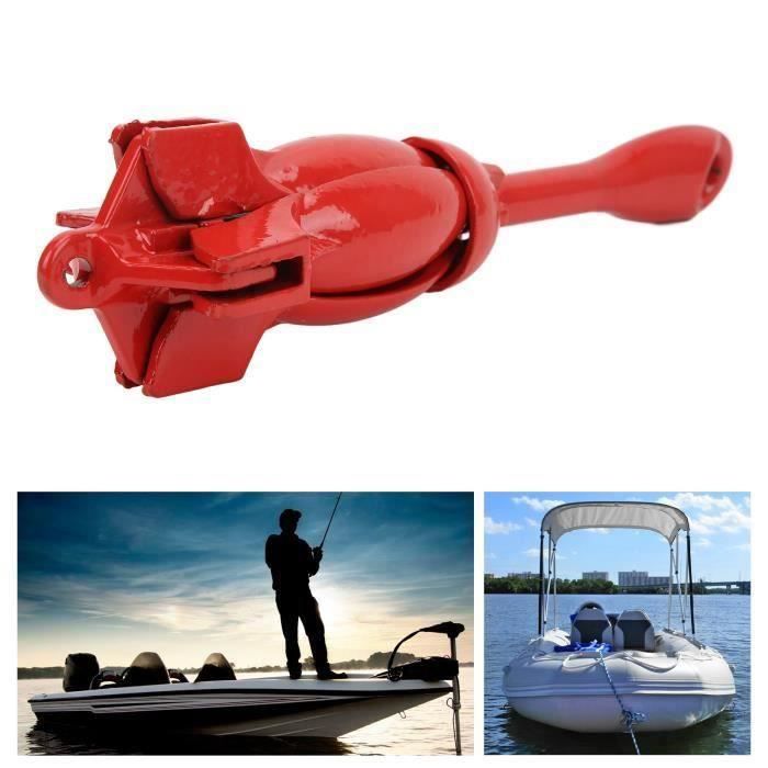 Ancre Pliable Pour Kayak - Kit Aluminium Léger Avec Corde Jaune Et Sac | Accessoire Pêche, Sécurité Nautique, équipement Bateau Petit Modèle - 2