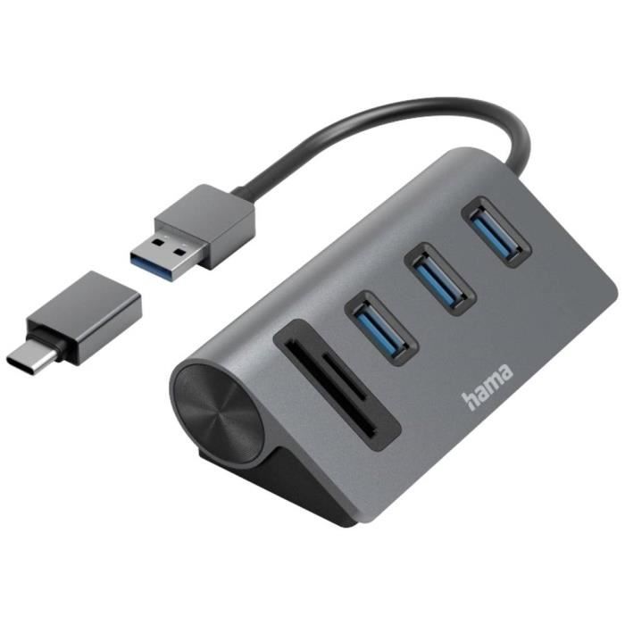 Hama 00200140 station d'accueil USB 3.2 Gen 1 3.1 Gen 1 Type A Neuf - vue 4