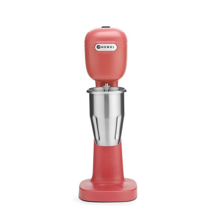 Mixeur Professionnel Milkshake Et Frappés - 400W - 2 Bols Inox/polycarbonate - 19 000 RPM - Rouge