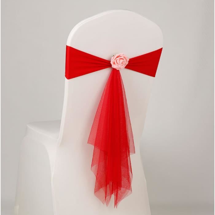 Lot De 10 Rubans De Chaise En Organza, Nœuds Plus Larges Pour Housse De Chaise Pour Mariage