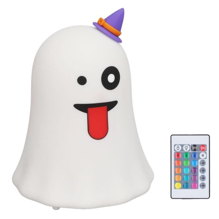 Lampe De Nuit Halloween - Veilleuse Squelette Et Fantôme Autour D'un Feu De Camp, Ambiance Chaleureuse Et Décorative - 12