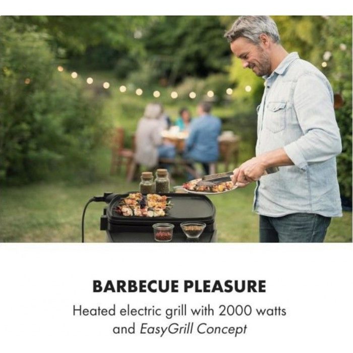 PFOA et PFOS Gotham Grill Electrique Low Fat Grill avec rev/êtement antiadh/ésif C/éramique Cuivre et Titane Sans PTFE Bac R/écup/érateur Coloris Noir VENTEO