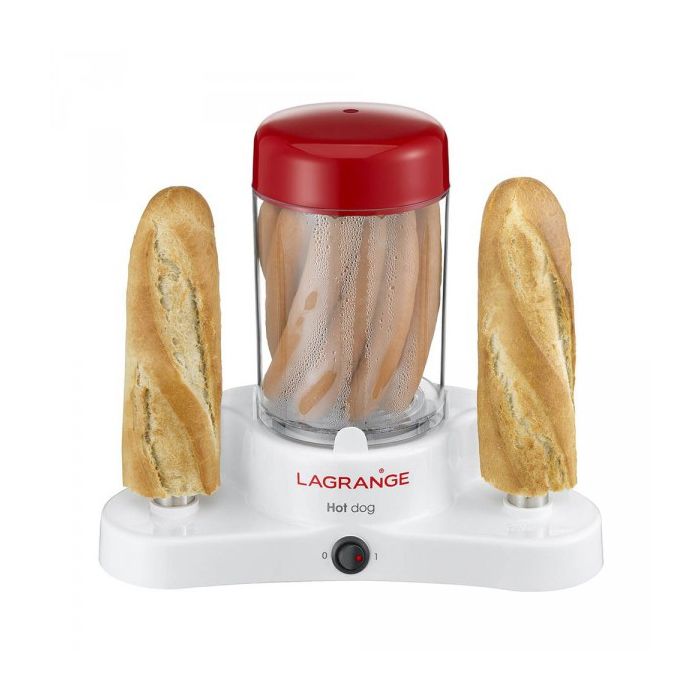 Appareil à hot dog Lagrange 169003 - Blanc - 370W - Capacité 1.5L - Revêtement antiadhésif - Garantie 2 ans