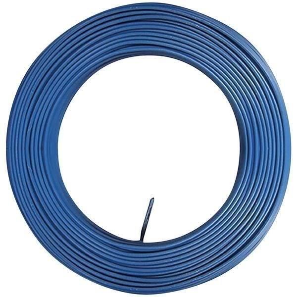 Fil &eacute;lectrique 2.5 mm&sup2; h07vu, en couronne de 100M bleu