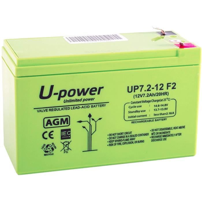Batterie De Voiture - F2 Plomb Agm 72 Ah