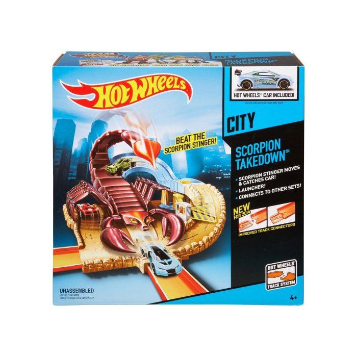 Hot Wheels City Piste scorpion (1 véhicule inclus) Cdiscount