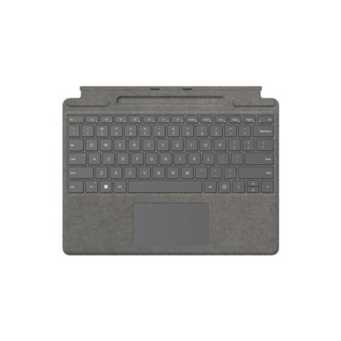 Clavier Type cover Microsoft Silver Compatible pour Surface Pro 8 / 8XB-00064 Platine