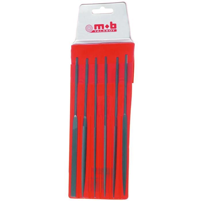 Lot De 6 Limes 160 Mm - Pour Métal, Bois, Plastique, Poignée Antidérapante, Idéal Pour L'affûtage Et Le Façonnage - 11