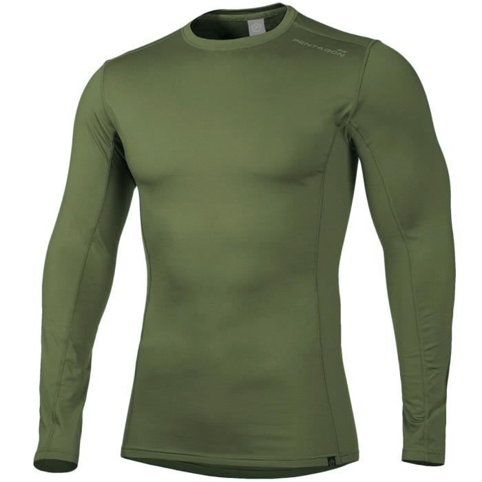 pentagon hommes pindos 2.0 thermique chemise olive taille xxl