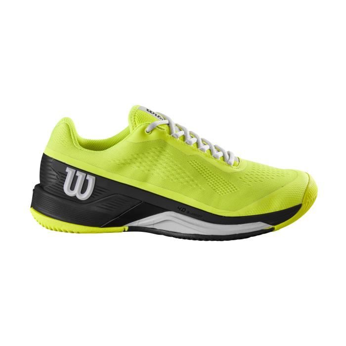 chaussures de tennis de tennis wilson rush pro 4.0 - safety yellow/black - 49 1/3