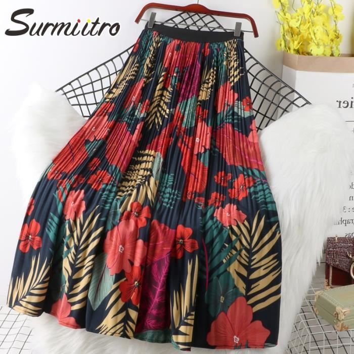 Jupe Camaïeu Imprimé Fleuri Multicolore - Neuve Avec étiquettes, Taille 40