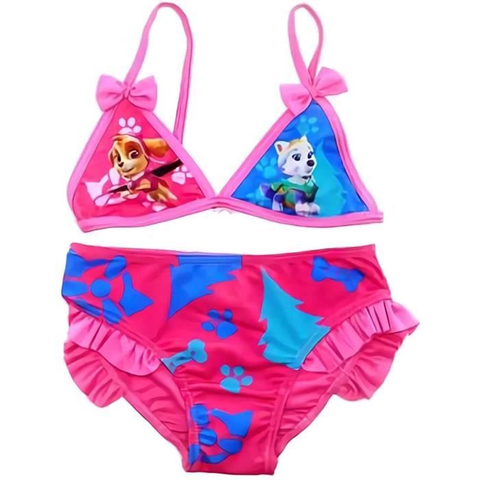 bikini maillot de bain pat patrouille stella et everest rose