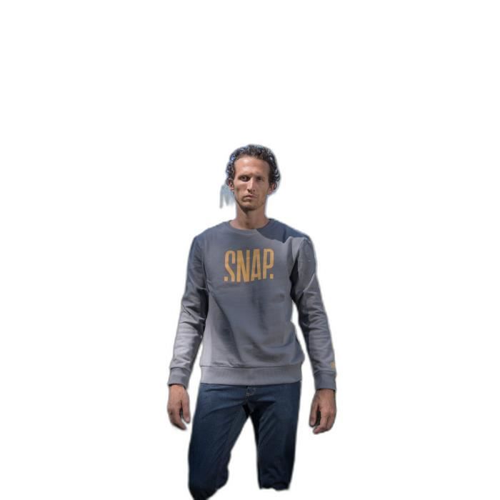 Pullover Escalade - Snap Climbing - Gris foncé - Manches longues - Homme