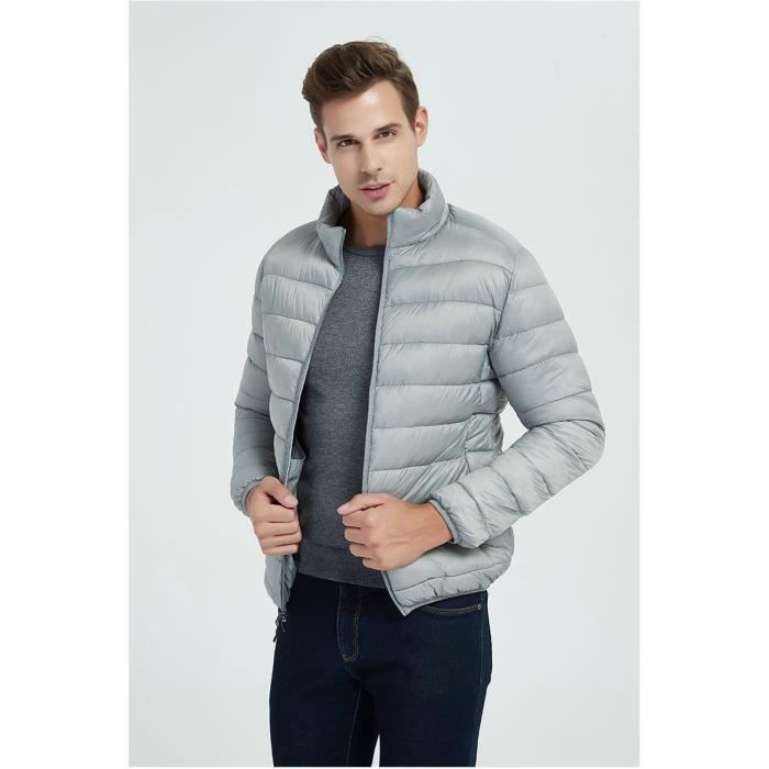 Doudoune Épaissir Chaud d'hiver Imperméable Légère pour Homme