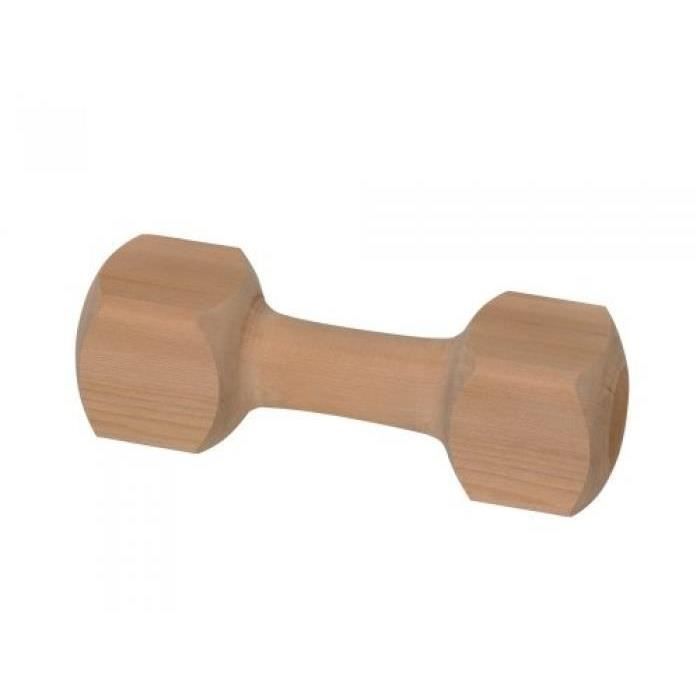 Jouet haltère en bois pour chien - NOBBY - Bois dur - 650 g - Robuste et durable - Résistant aux morsures Jouet haltère en bois pour chien - NOBBY - Bois dur - 650 g - Robuste et durable - Résistant aux morsures