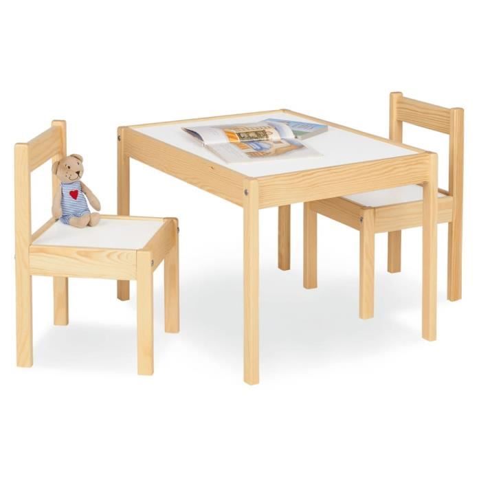 Pinolino - Ensemble Table Et Chaises Enfant 4 Pièces Pin Massif Blanc Martha 4035769044022