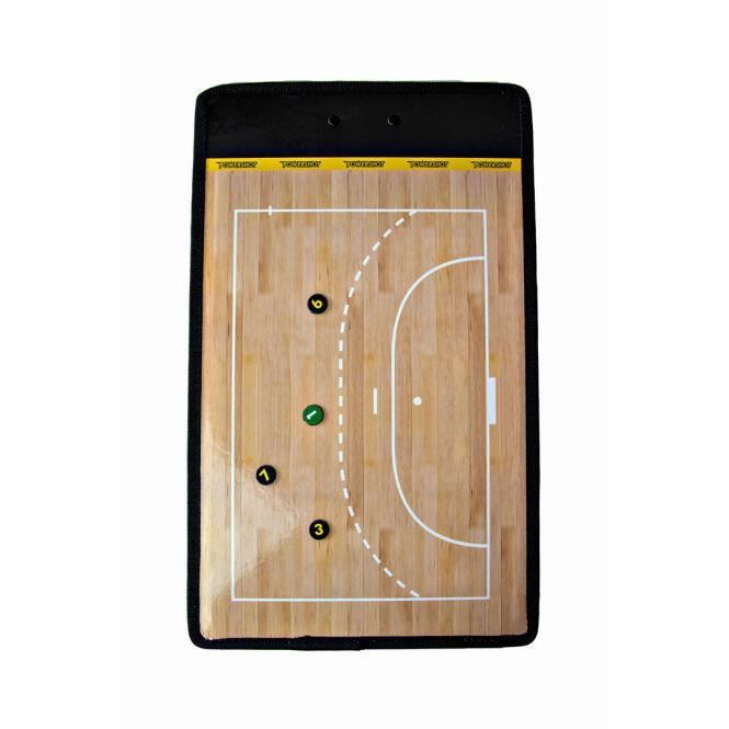 Tablette Tactique Magnétique Handball 35 X 20 Cm – Avec Marqueur Et Jetons, Terrain Complet + Demi-terrain