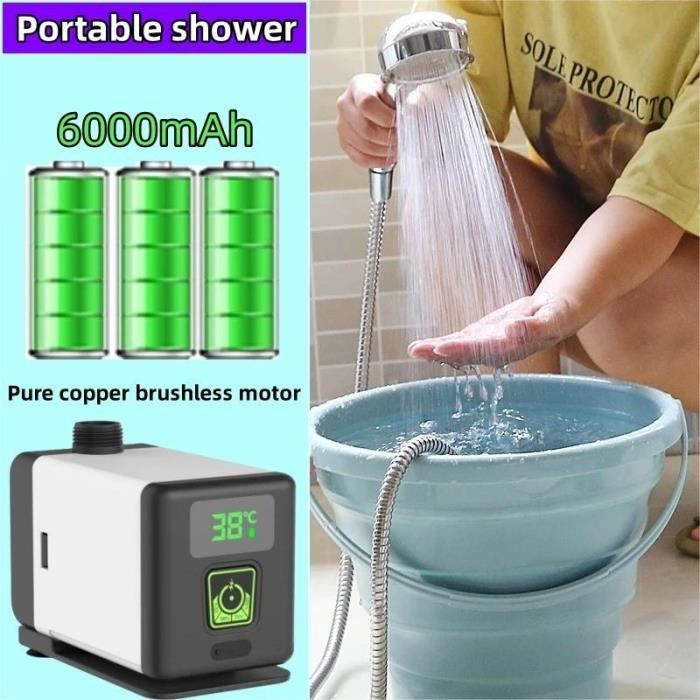 Sac De Douche étanche Avec Poche Filet - Idéal Camping, Plage, Salle De Sport Ou Voyage - Compact Et Léger, Séchage Rapide - Noir
