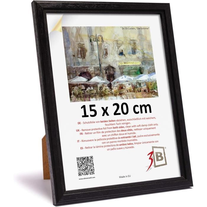 FRAMO Cadre Photo En Bois 76 X 100 Cm Sur Mesure - Noir Mat