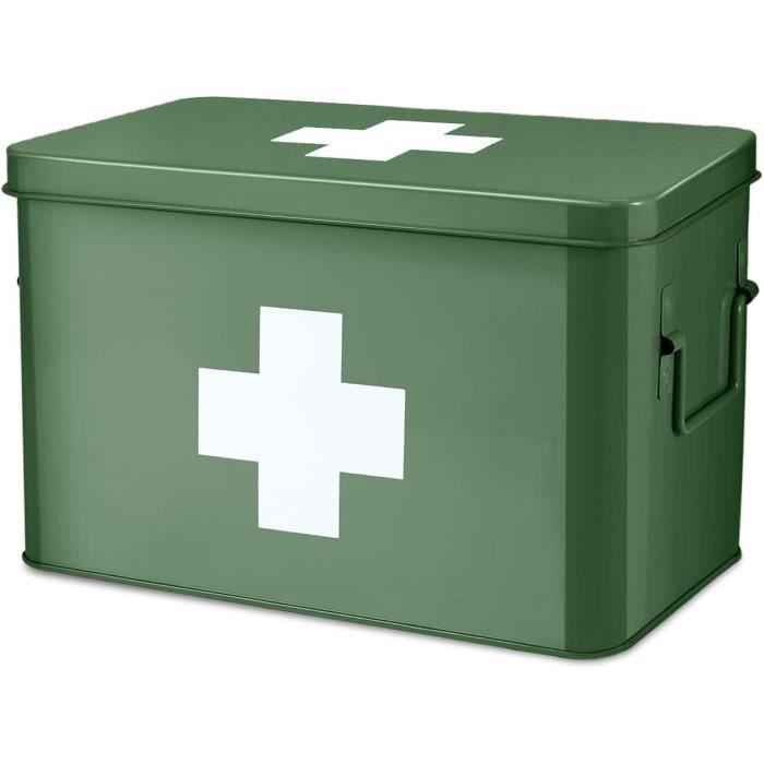 Kexpery Trousse De Premiers Secours Vide - Boîte Rigide Étanche Rouge S Pour Maison Et Camping