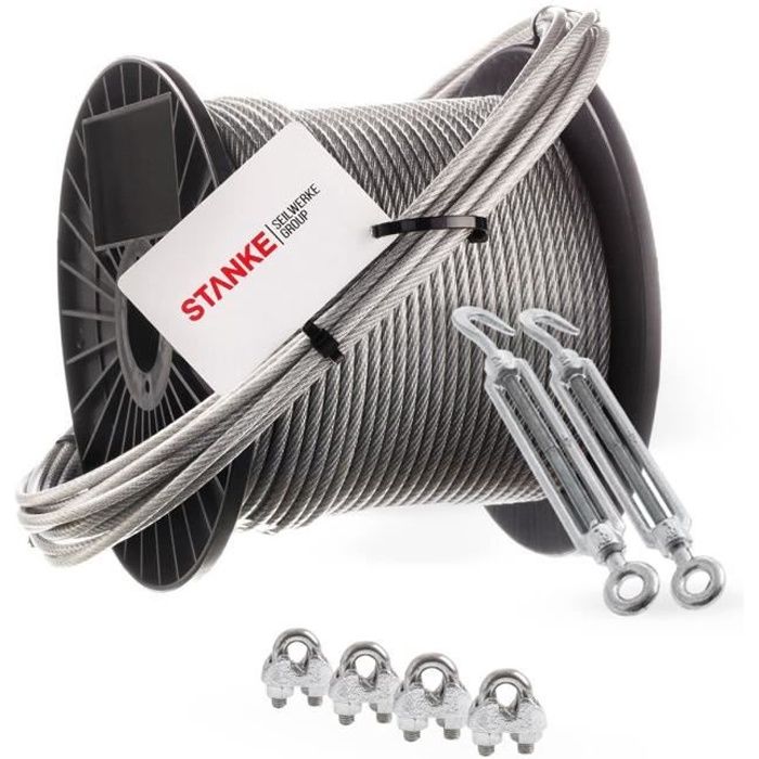 30/ m fil Corde acier inoxydable inoxydable Corde 5/ mm 7/ x 19/ acier Corde Fil en acier inox V4/ A A4/ gel/änder Corde Fil Corde acier inoxydable en acier