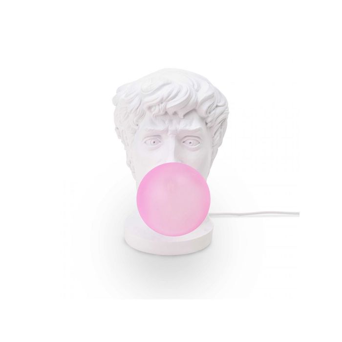 Lampe à poser - SELETTI - Wonder Times - Verre soufflé - Résine - H40 5cm Blanc