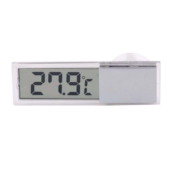 SODIAL Affichage LCD Horloge electronique numerique avec ventouse LED pour toutes les voitures Interieur exterieur Maison