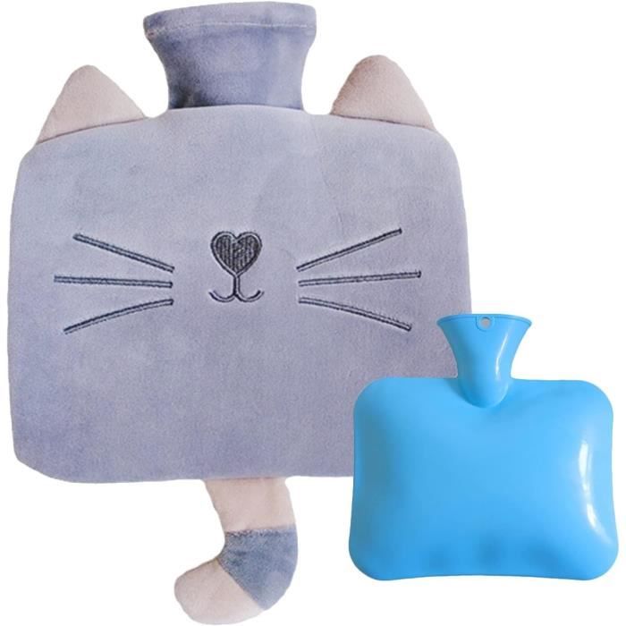 Bouillotte Dinosaure 500ml Pour Enfants Et Adultes - Housse En Peluche Amovible Et Lavable - Antidérapante Et Sûre