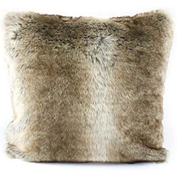 Coussin rayé en forme d'ours Naturel 35x35 cm