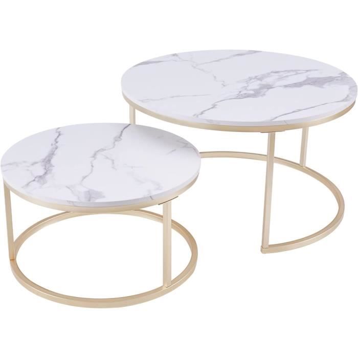 Ensemble de 3 tables de salon , table basse industrielle de 105 cm avec 2 tables d'appoint carrées, facile à assembler avec pieds en métal, pour bureau, salon et appartement. | CA Ensemble de 3 tables de salon , table basse industrielle de 105 cm avec 2 tables d'appoint carrées, facile à assembler avec pieds en métal, pour bureau, salon et appartement. | CA