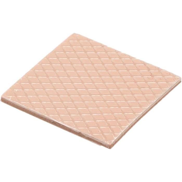 Pads Thermiques En Silicone - 2 Pièces 100x100x1,5 Mm - Conductivité Thermique Pour GPU, CPU, LED - Auto-adhésif