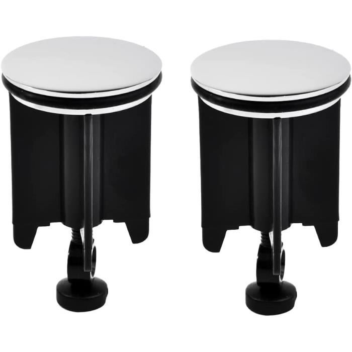 Lot De 4 Bouchons De Lavabo 40mm - Universels Pour Lavabos Et Bidets - Filtration Cheveux Efficace