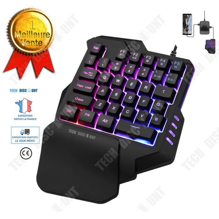 Clavier de jeu – TD® – Mécanique – Rétroéclairé LED – 35 touches – Ergonomique