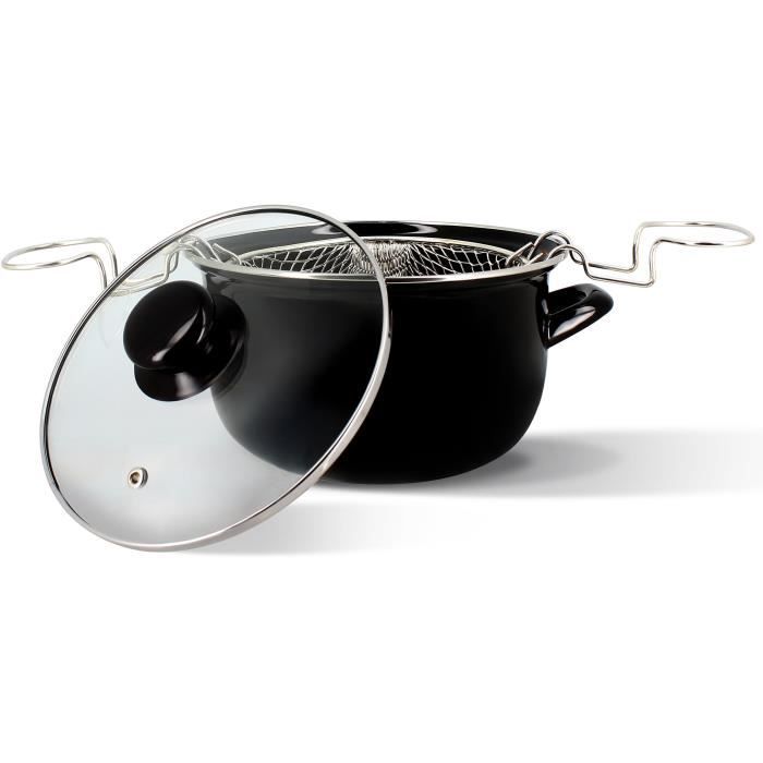 Friteuse &Eacute;maille &Oslash; 20 Cm + Couvercle Thekitchenette - L'ensemble