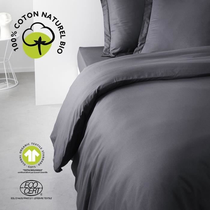PARURE DE LIT TODAY HOUSSE DE COUETTE 240X260 + 2 TAIES D OREILLER 63X63 100% COTON 57 fils SUNSHINE 14. - vue 4