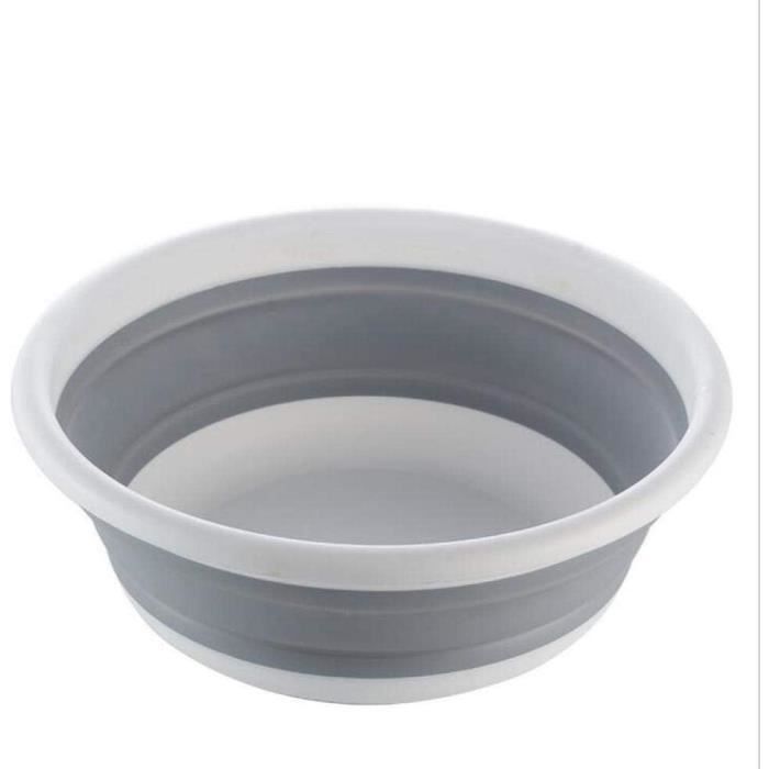 Lavabo Pliable Portable – 9 L, 30x30x20 Cm – Pour Camping, Cuisine, Extérieur – Base Antidérapante, Vidange Rotative