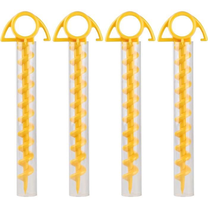KOMBIUDA Piquets De Tente En Plastique Pour Camping 4 Pièces Piquets