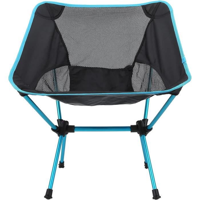 Chaise De Camping Pliante, Chaise De Randonnée Portable Pour La Pêche, La Randonnée, Le Pique-nique, Le Camping, La Plage, La Pelouse, Le Concert, Chaise De Camping Compacte Ultralégère Avec Sac De