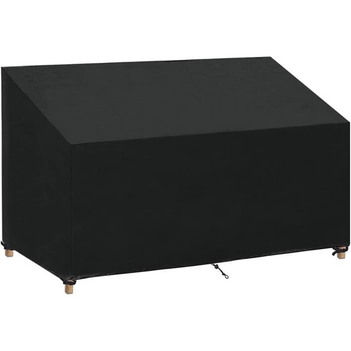Housse De Banc De Jardin RAM 3 Places - 160 Cm - Imperméable Avec œillets Et Cordes - Protection Extérieure