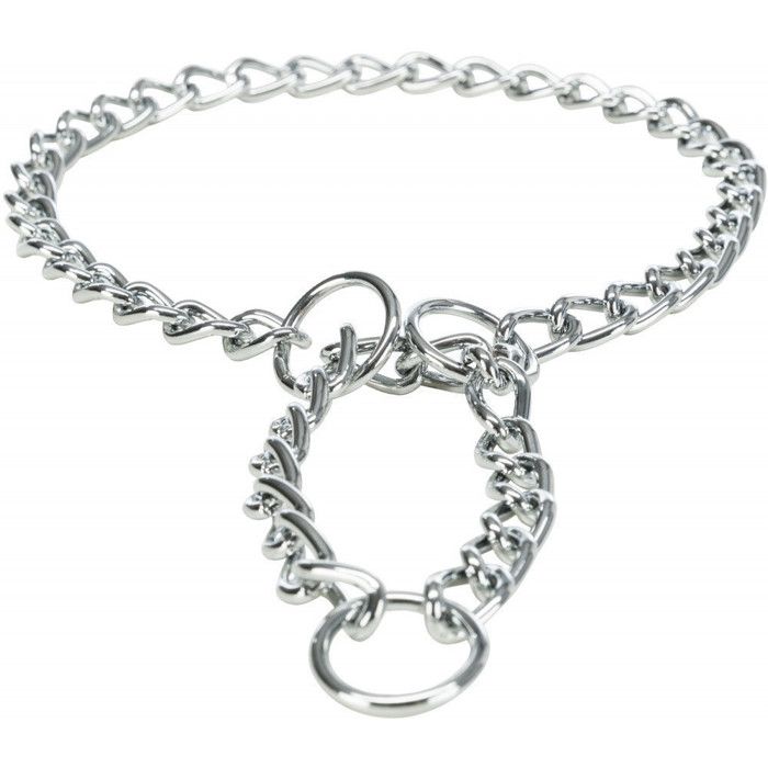 Collier d'arrêt en chaîne, simple rang. Taille: XL Dimensions: 65 cm/3 mm pour chien-Trixie 3,000000