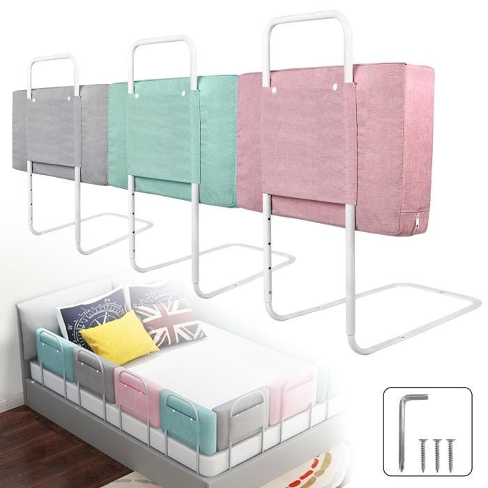 Barrière De Lit ABUS ERIC - Protection Antichute Pour Bébés Et Enfants - 150 Cm De Long, 42 Cm De Haut - Pliable Et Facile à Transporter - Blanc