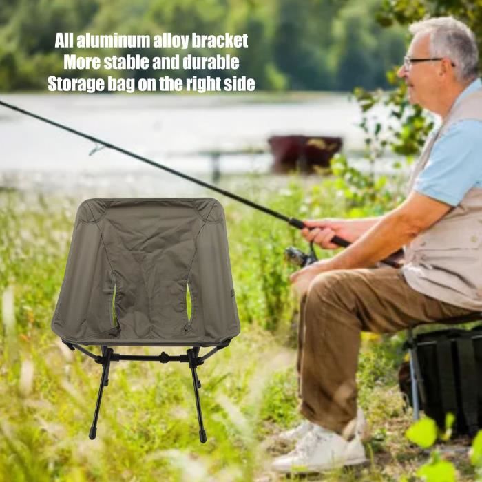 Chaise De Camping Pliable Sun Moro – Confortable, Avec Auvent Anti-UV, Idéale Pour La Pêche Et Les Sorties En Plein Air