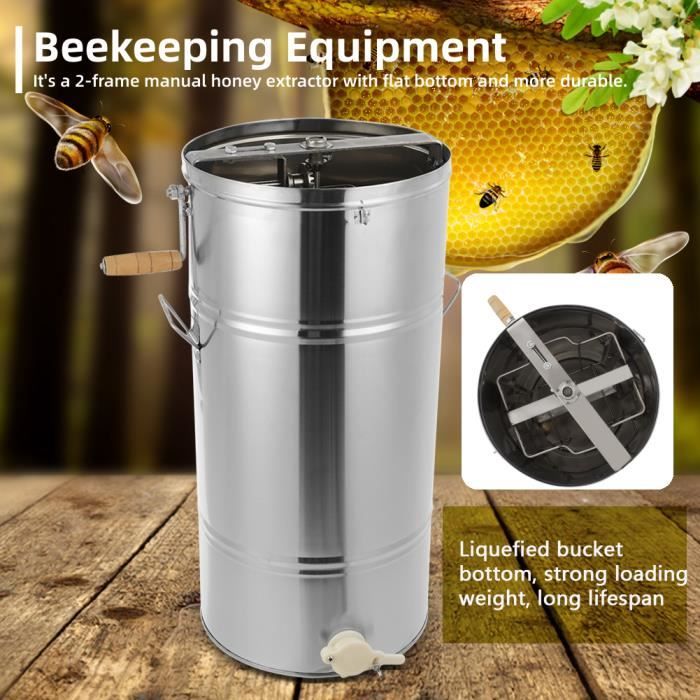 Poignée Manuelle Pour Extracteur à Miel - En Acier Inoxydable Pour Cadres D'apiculteur (4 Cadres)