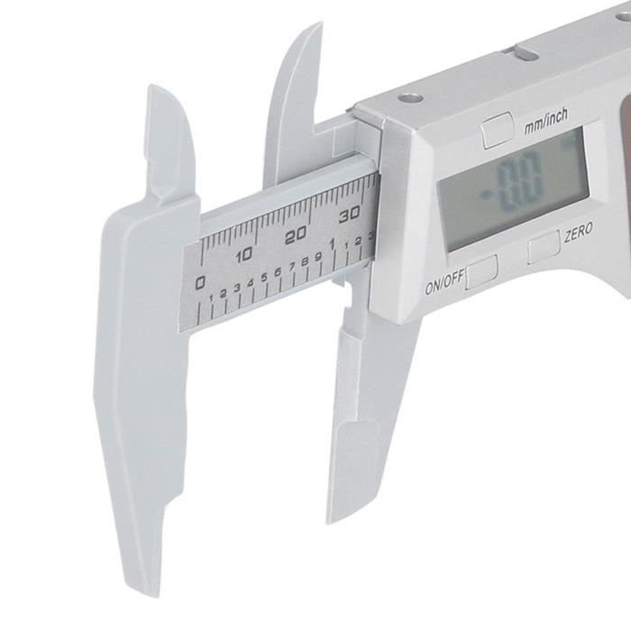 Pied à Coulisse En Plastique - Gamme 0-150 Mm - Précision 0,1 Mm - Pour Mesurer Petites Pièces - Avec étui De Rangement