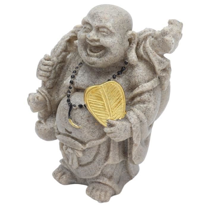 Lot De 3 Figurines Bouddha Pour Jardin - 13 Cm, Polyrésine, Résistantes Aux Intempéries - Décoration Feng Shui, Balcon, Intérieur