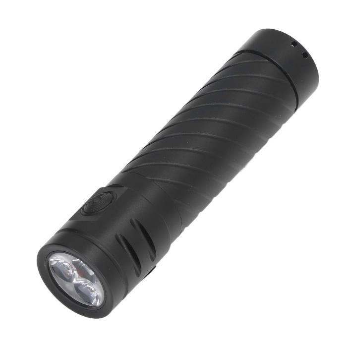Lampe Torche UV 365nm Ultra-compacte Rechargeable - Finition Aluminium Aérospatiale Noire - Usage Pro Et Perso