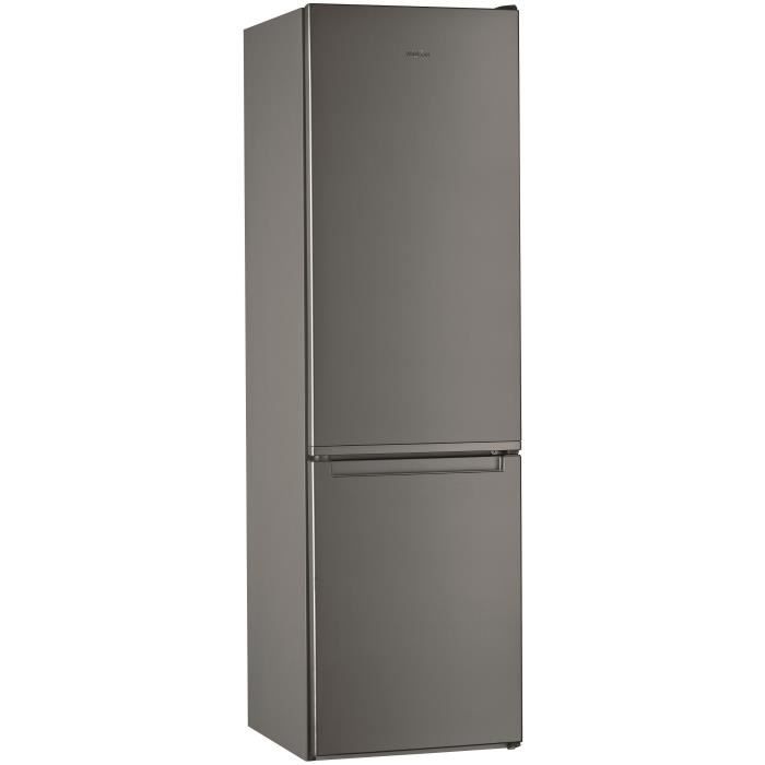 WHIRLPOOL WLF9121OX - Réfrigérateur congélateur bas - 372 L (261 + 111) - Froid statique - A+ - L 59,5 x H 201,1 cm - Inox
