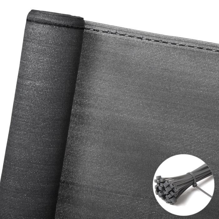 WOLTU Brise vue renfoncé pour balcon Protection contre le vent le soleil la poussière 1.5 x 10m Anthracite