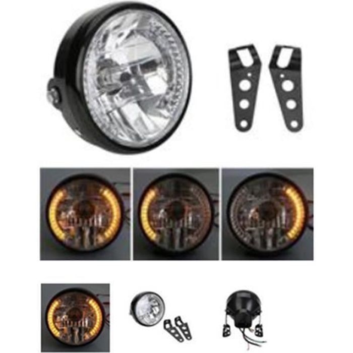 Riloer Lot de 2 phares avant de moto avec interrupteur